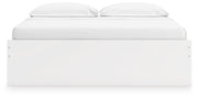 Onita White King Platform Bed with 1 Side Storage - EB9630B23