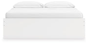 Onita White King Platform Bed with 2 Side Storage - EB9630B18