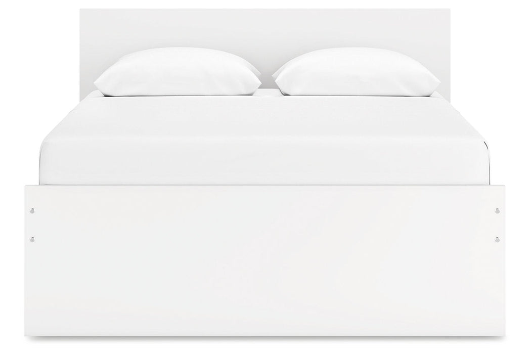 Onita White Queen Platform Bed - Gate FurnitureQueen Bed