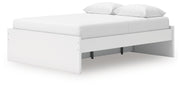Onita White Queen Platform Bed with 1 Side Storage - EB9630B22