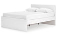 Onita White Queen Platform Bed with 1 Side Storage - Gate FurnitureQueen Bed