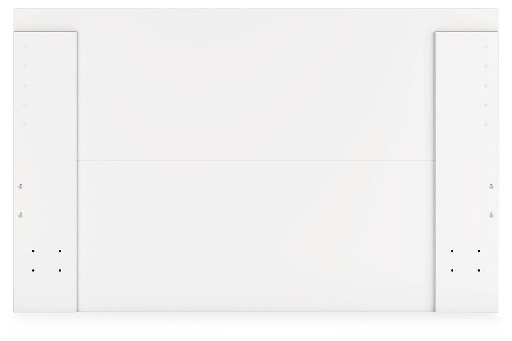 Onita White Queen Platform Bed with 1 Side Storage - Gate FurnitureQueen Bed