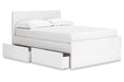 Onita White Youth One Side Storage Panel Platform Bedroom Set - Gate FurnitureYouth Bedroom Set
