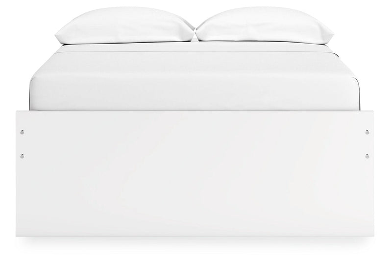 Onita White Youth One Side Storage Platform Bedroom Set - Gate FurnitureYouth Bedroom Set