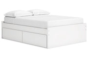 Onita White Youth One Side Storage Platform Bedroom Set - Gate FurnitureYouth Bedroom Set