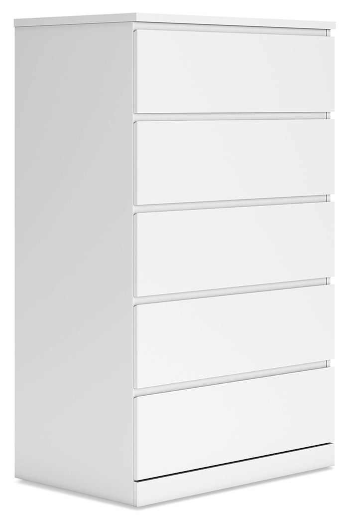 Onita White Youth One Side Storage Platform Bedroom Set - Gate FurnitureYouth Bedroom Set