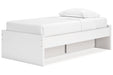 Onita White Youth One Side Storage Platform Bedroom Set - Gate FurnitureYouth Bedroom Set