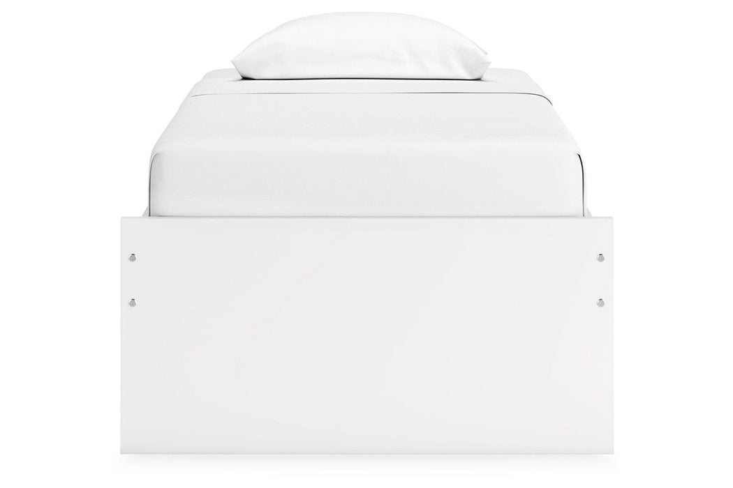 Onita White Youth One Side Storage Platform Bedroom Set - Gate FurnitureYouth Bedroom Set