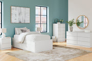 Onita White Youth One Side Storage Platform Bedroom Set - Gate FurnitureYouth Bedroom Set