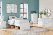 Onita White Youth Platform Bedroom Set - Lara FurnitureYouth Bedroom Set