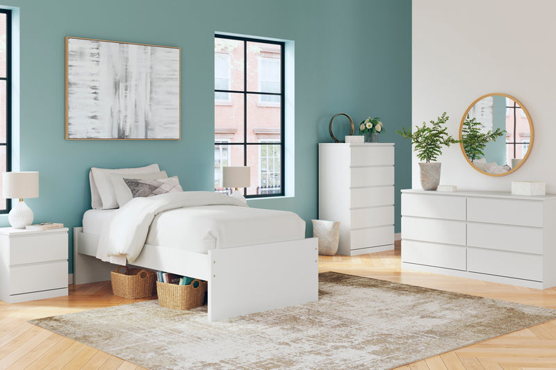 Onita White Youth Platform Bedroom Set - Lara FurnitureYouth Bedroom Set