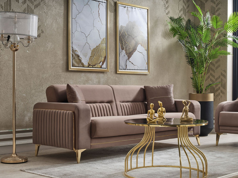 Onix Convertible Loveseat in Brown - 200-SER-ONI-AMKA901-2