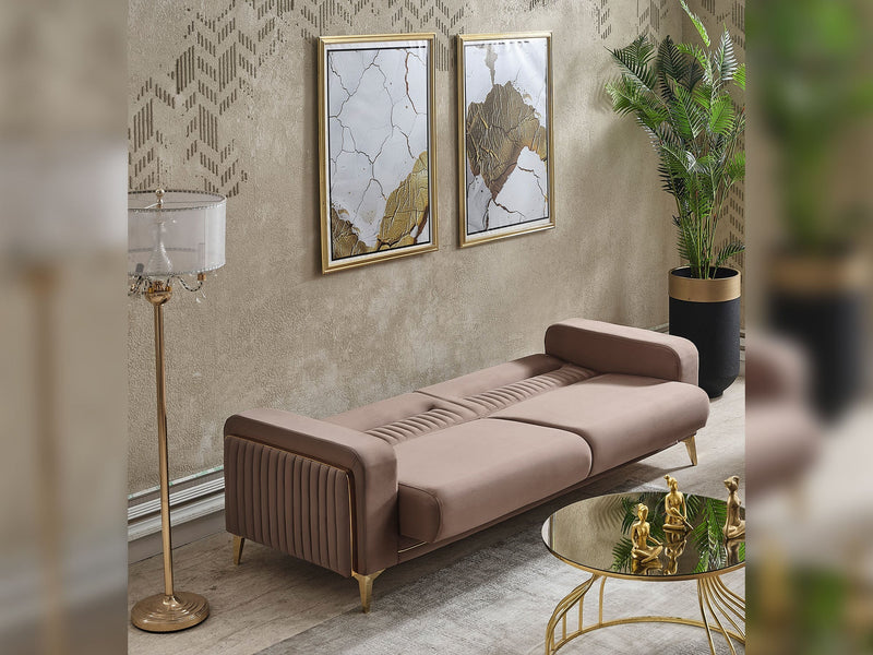 Onix Convertible Loveseat in Brown - 200-SER-ONI-AMKA901-2