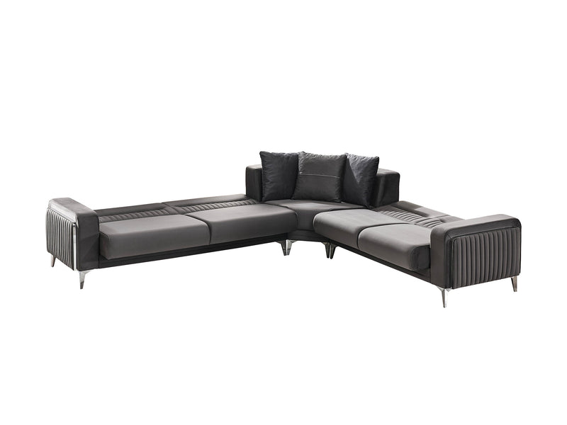 Onix Sectional Sofa in Anthracite - 200-SER-ONI-ANKA152-S