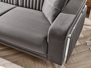 Onix Sectional Sofa in Anthracite - 200-SER-ONI-ANKA152-S