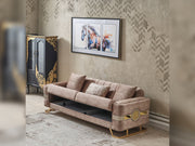 Opera Convertible Loveseat in Beige - 200-SER-OPE-TURKO442-2