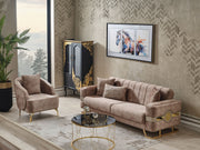 Opera Convertible Loveseat in Beige - 200-SER-OPE-TURKO442-2