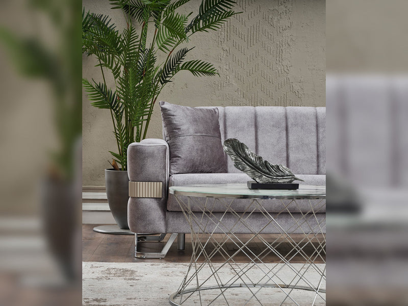 Opera Sectional Sofa in Grey - 200-SER-OPE-TURKO375-S