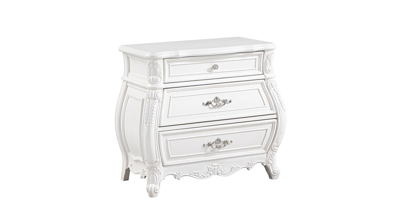 Opulence Nightstand in White - Opulence Nightstand in White