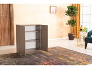 Origami Shoe Cabinet in Cotton Brown - 745-ORI-CTT-BRW