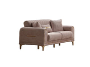 Orion 3-pieces (Sofa & Loveseat & Chair) Livingroom Set Cream in Cream - 101-ORI-TUR276-321
