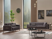 Orion 4-pieces (Sofa & Loveseat & 2 Chair) Livingroom Set Grey in Grey - 101-ORI-TUR376-3211