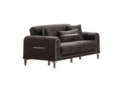 Orion Convertible Loveseat Grey in Grey - 101-ORI-TUR376-2