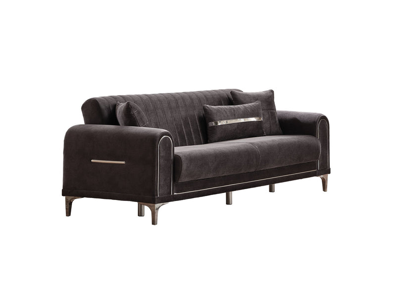 Orion Convertible Sofa Grey in Grey - 101-ORI-TUR376-3