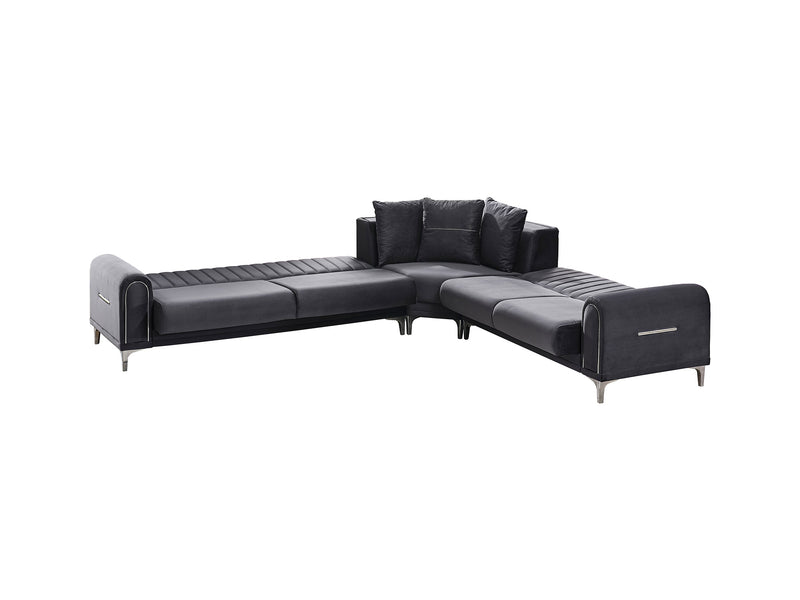 Orion Sectional Sofa in Anthracite - 200-SER-ORI-ANKA154-S