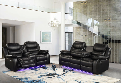 Orlando Black Sofa & Loveseat & Chair - ORLANDO-BK-SLC