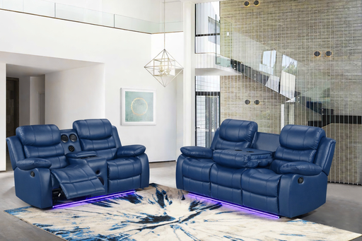 Orlando Blue Sofa & Loveseat & Chair - ORLANDO-BL-SLC