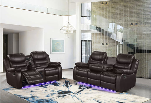 Orlando Brown Sofa & Loveseat - ORLANDO-BN-SLS