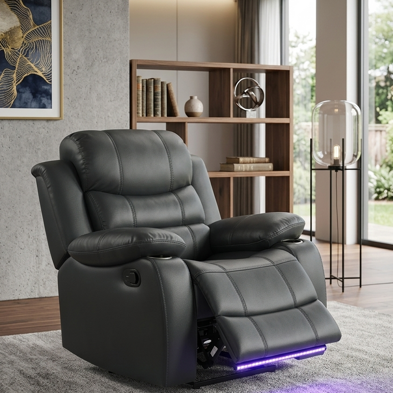 Orlando Gray Sofa & Loveseat & Chair - ORLANDO-GY-SLC