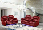 Orlando Red Sofa & Loveseat & Chair - ORLANDO-RD-SLC