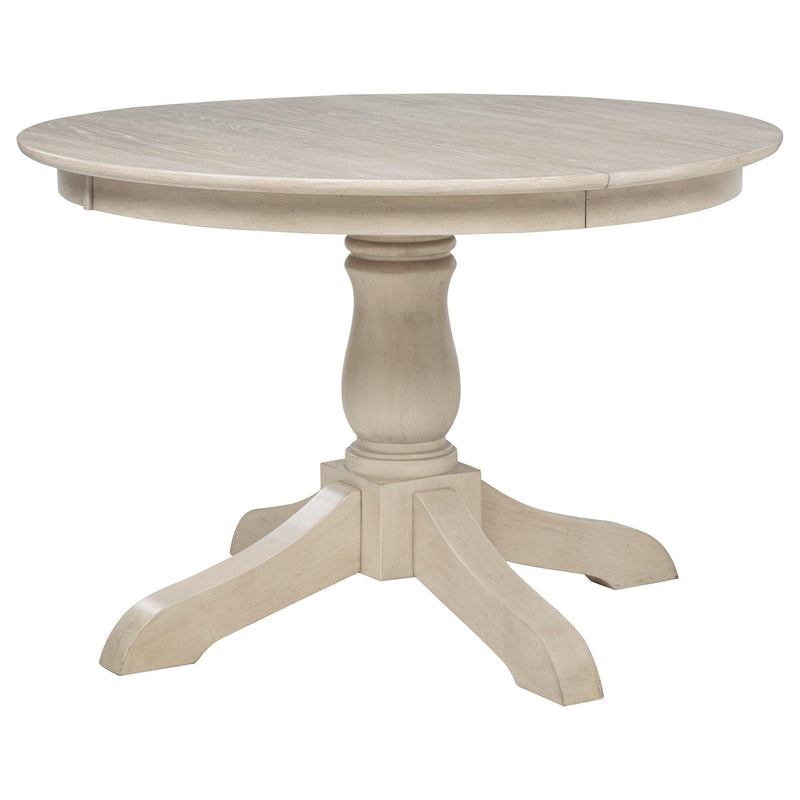 Orrison Oval 62-inch Wood Extension Leaf Dining Table Linen - 121261