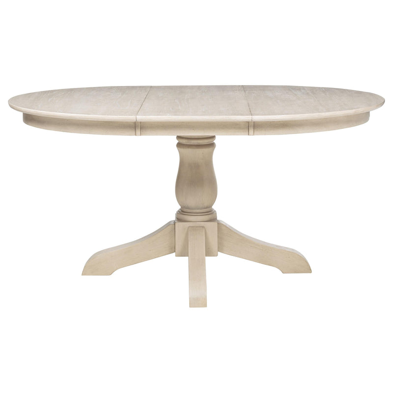 Orrison Oval 62-inch Wood Extension Leaf Dining Table Linen - 121261