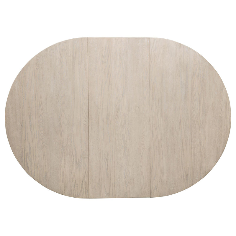 Orrison Oval 62-inch Wood Extension Leaf Dining Table Linen - 121261