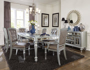 Orsina Silver Mirrored Extendable Dining Set - Lara FurnitureDining Room Set