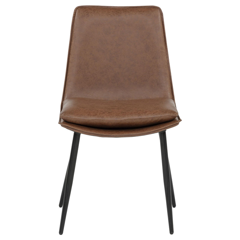 Ortega Upholstered Dining Side Chair Coffee (Set of 2) - 115472