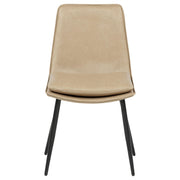 Ortega Upholstered Dining Side Chair Tan (Set of 2) - 115472TAN