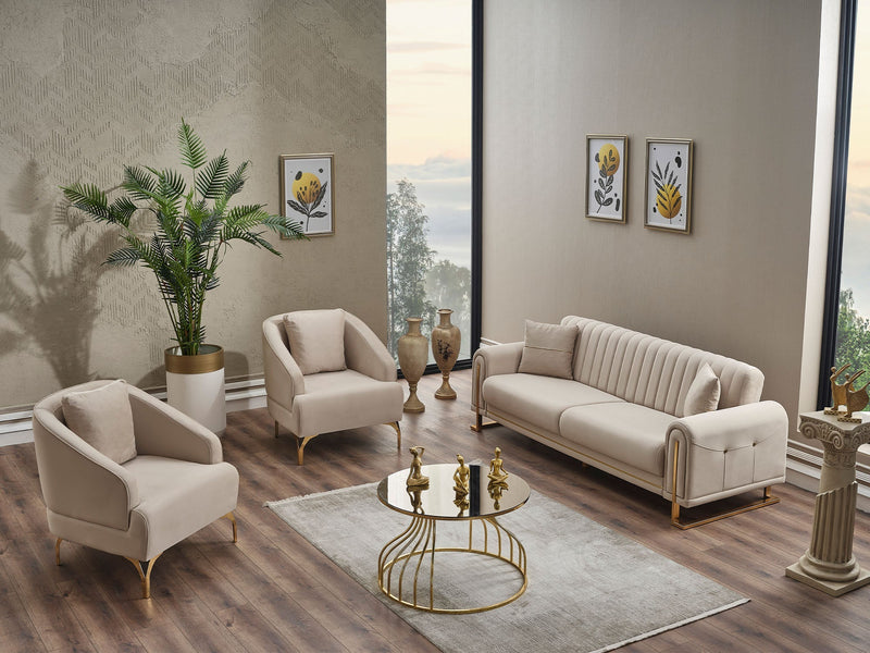 Oscar Chair in Cream - 200-SER-OSC-ANKA529-B