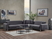 Oscar Sectional Sofa in Anthracite - 200-SER-OSC-ANKA154-S