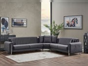 Oscar Sectional Sofa in Anthracite - 200-SER-OSC-ANKA154-S