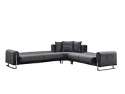 Oscar Sectional Sofa in Anthracite - 200-SER-OSC-ANKA154-S