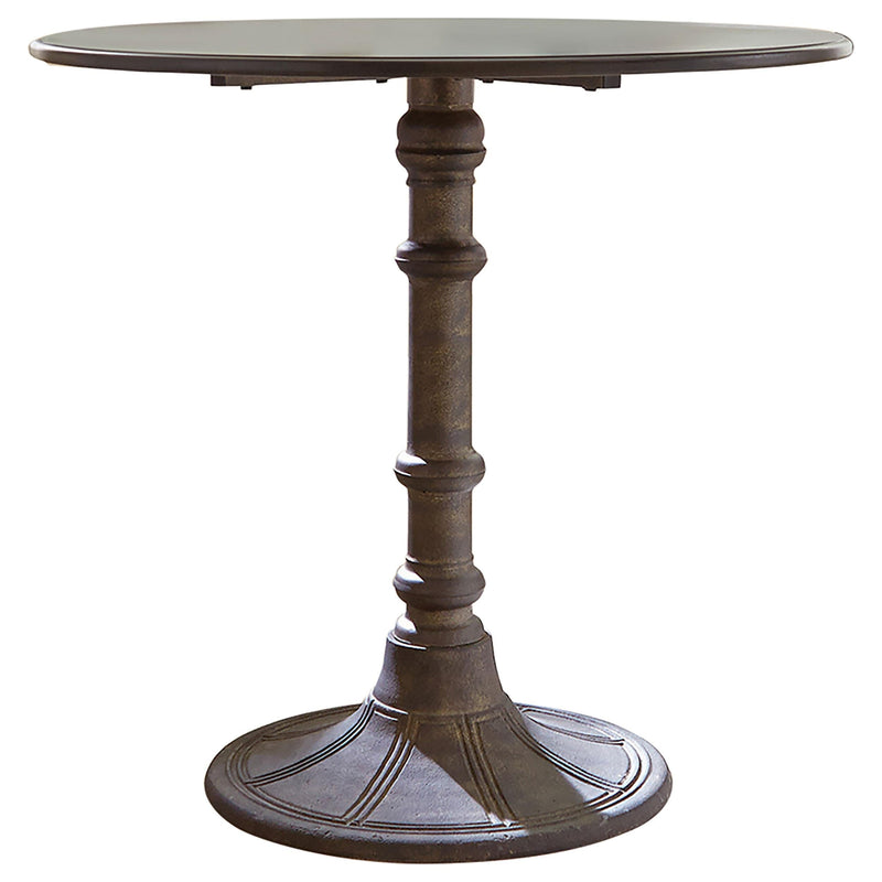 Oswego Round 30-inch Bistro Dining Table Bronze - 100063