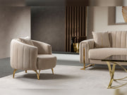 Othello Chair in Beige - 200-ST-OTH-FLORIA05-B