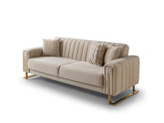 Othello Convertible Loveseat in Beige - 200-ST-OTH-FLORIA05-2