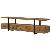 Otto 5-drawer Mango Wood 70-inch TV Stand Media Console Brown - 703243