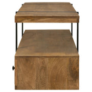 Otto 5-drawer Mango Wood 70-inch TV Stand Media Console Brown - 703243