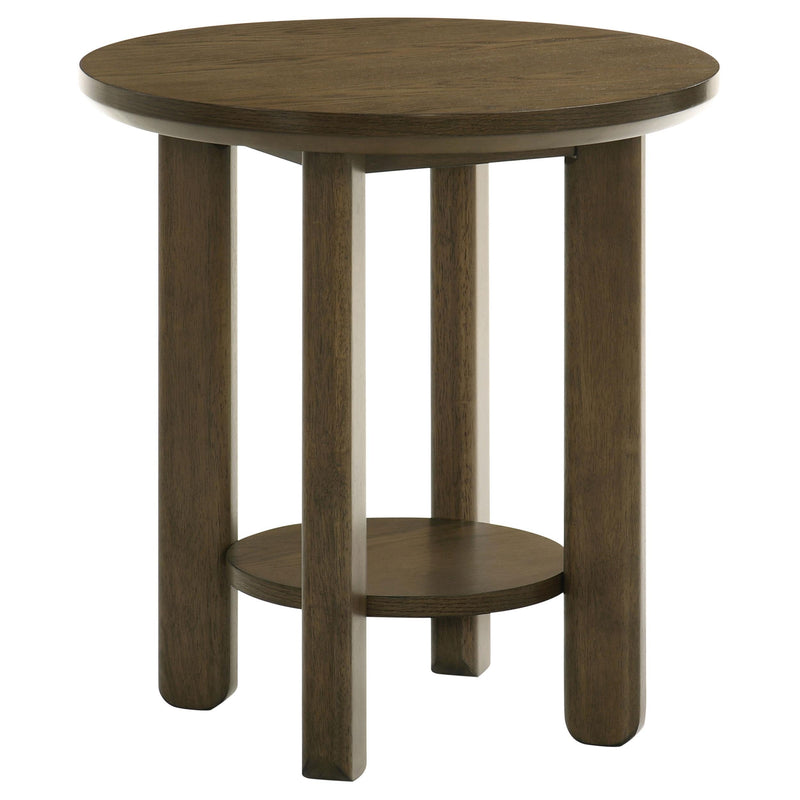 Ottowa 2-piece Round Wood Coffee Table Set Brown - 706308-S2